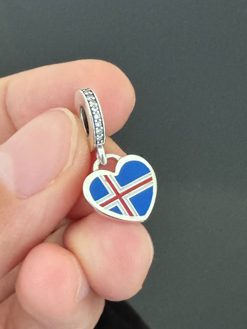 Pandora  ICELAND Flag Exclusive Charm